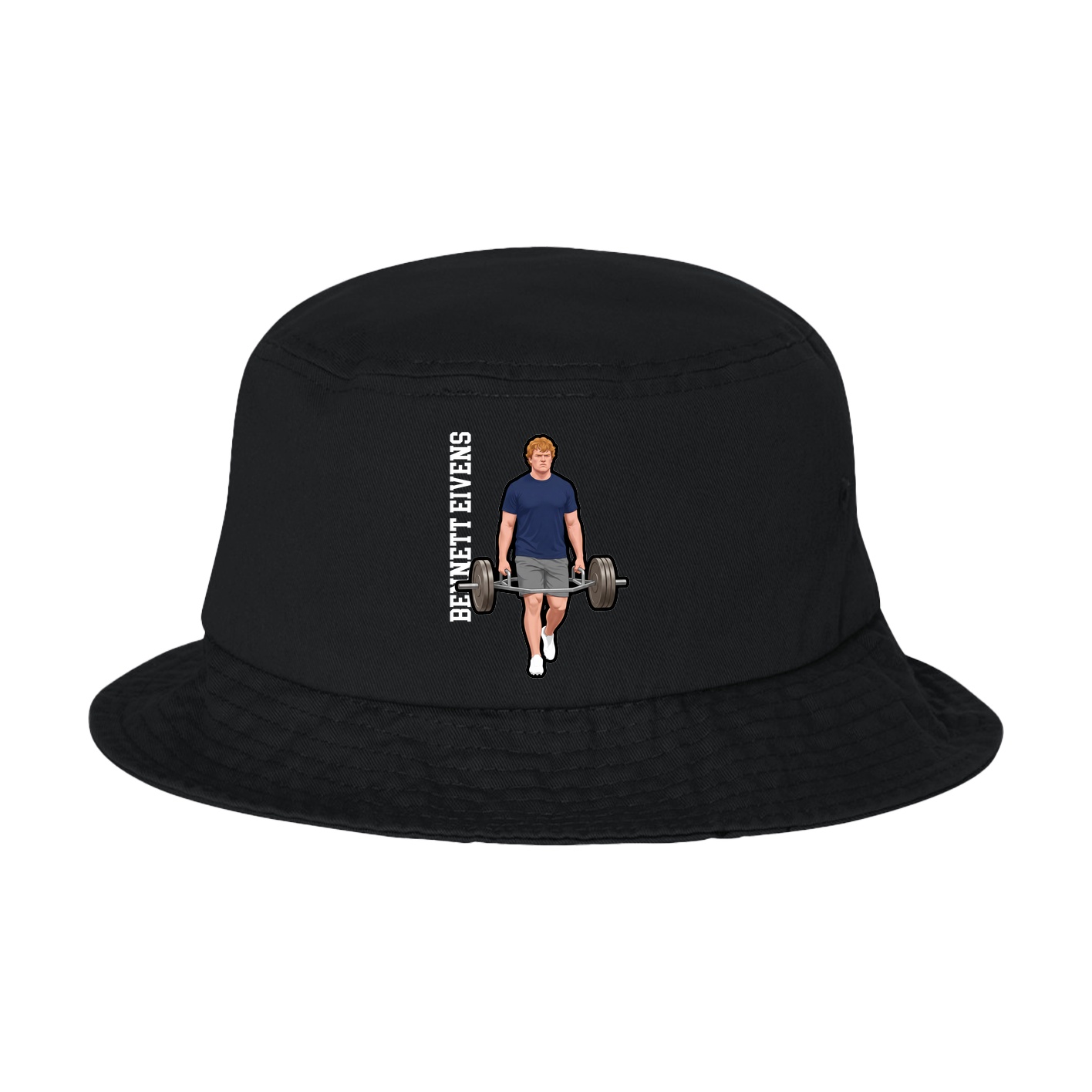 Bucket Cap — Name Vertical in Black
