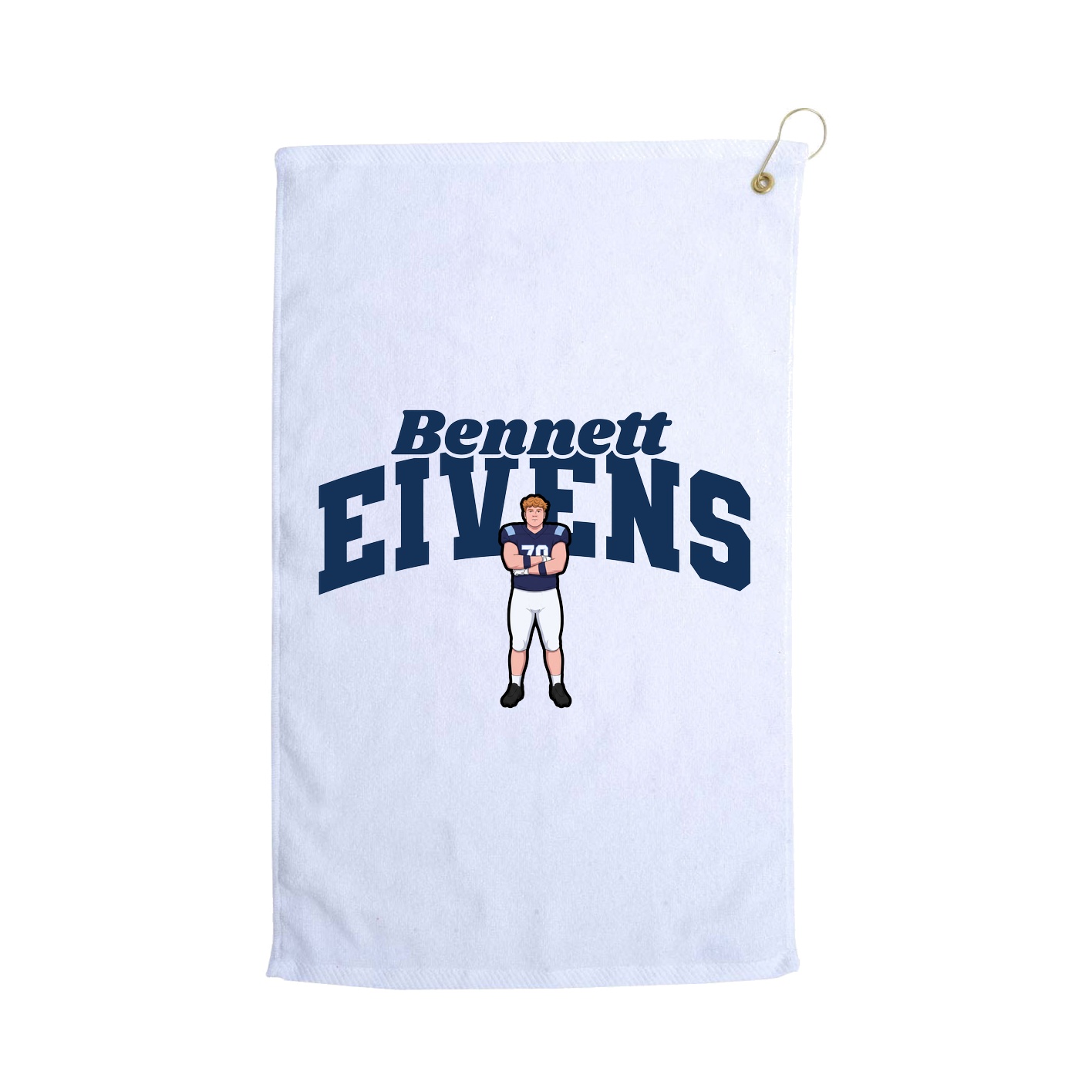 Golf Towel — Signature Arch in White