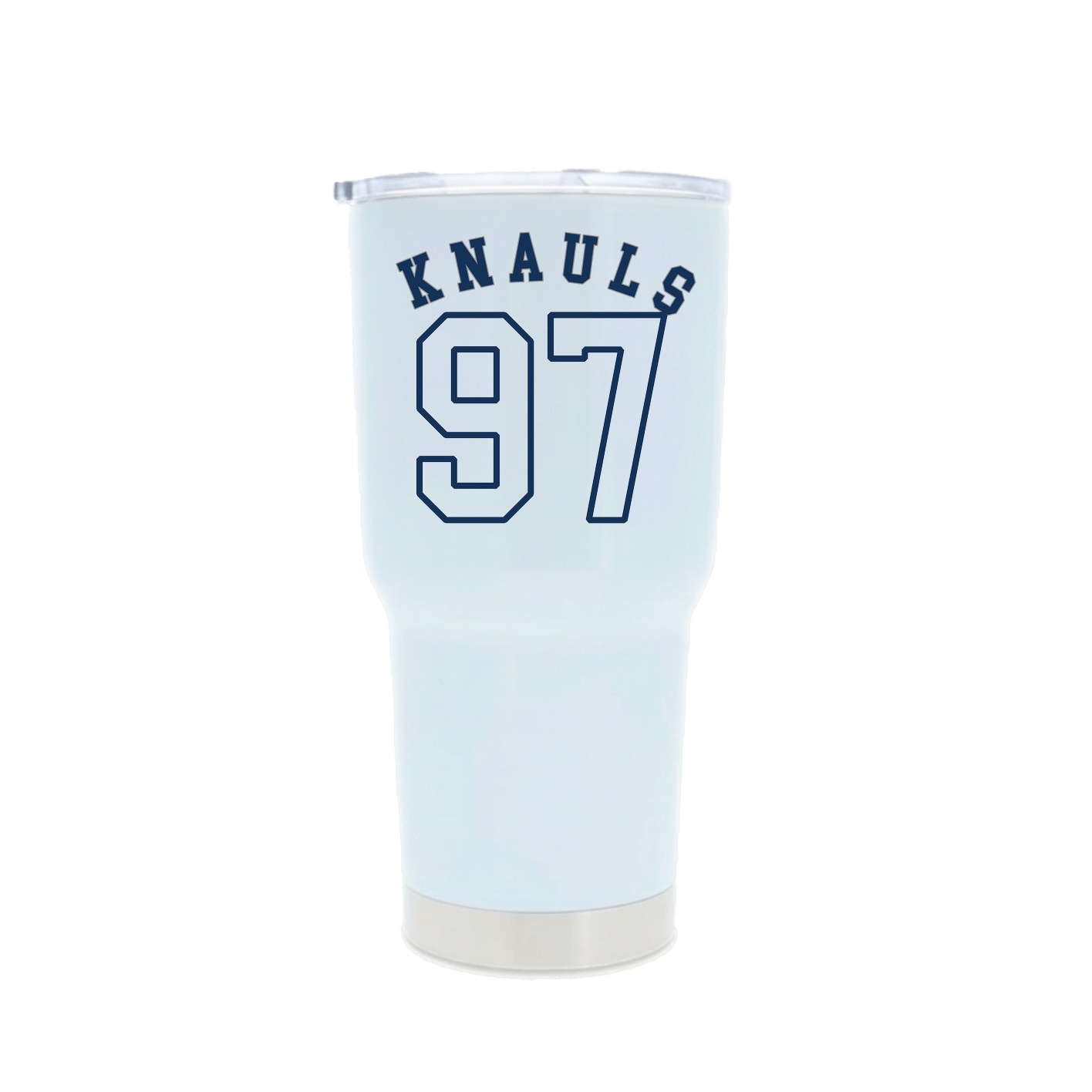 30oz Stainless Steel Tumbler — Shirsey Arch in White