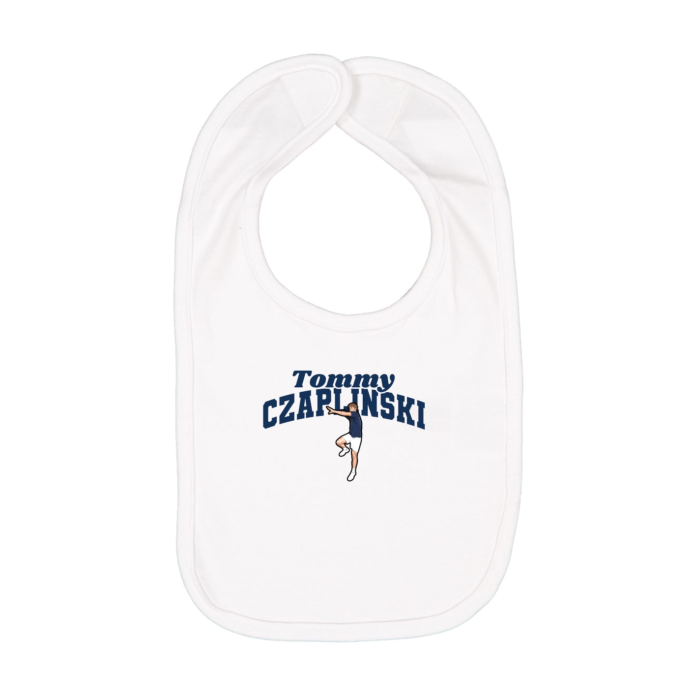 Infant Bib — Signature Arch in White