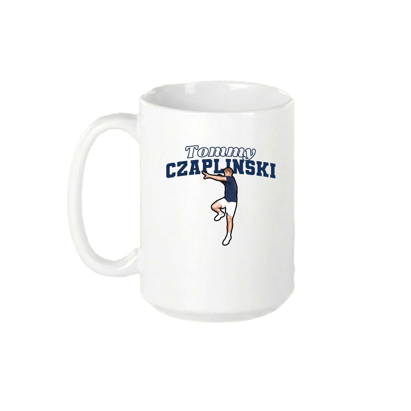 15oz Coffee Mug — Name Arch in White