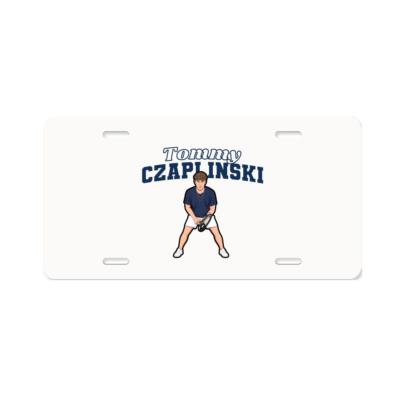 License Plate — Name Arch in Classic