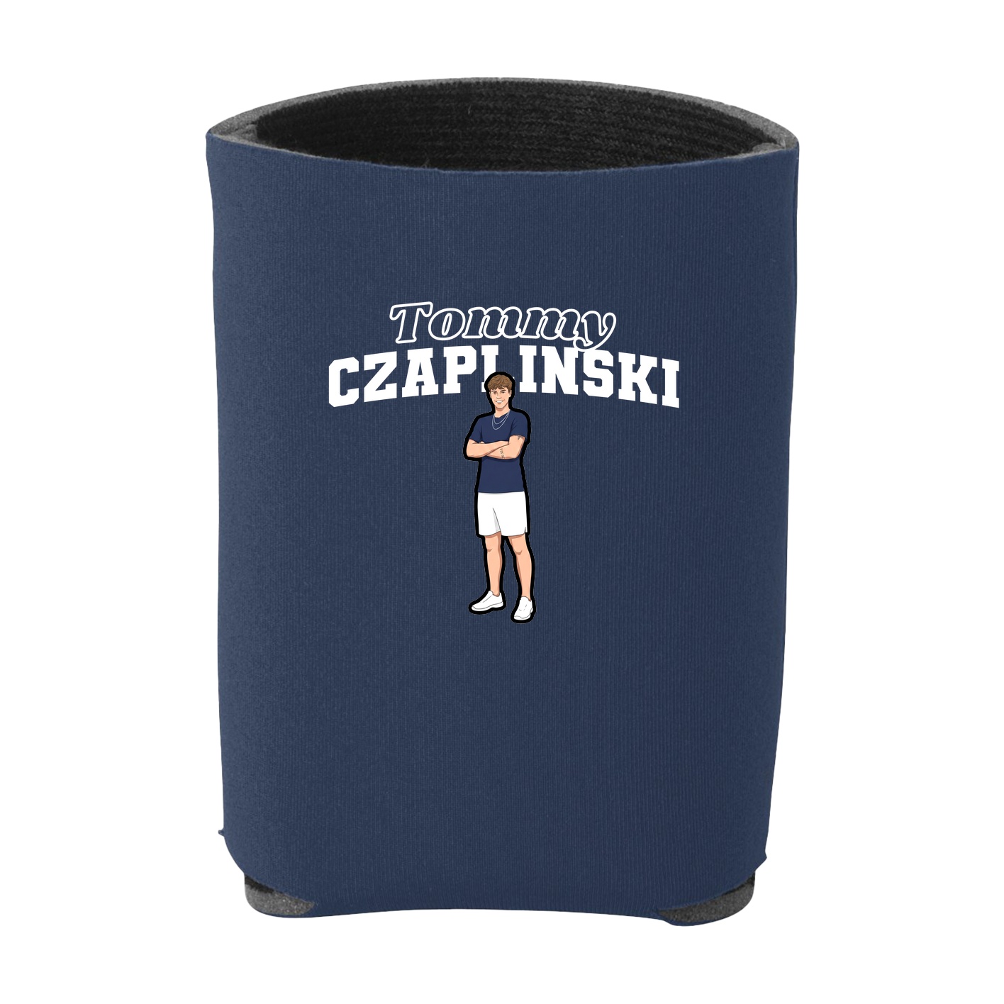 Can Holder — Name Arch in Navy