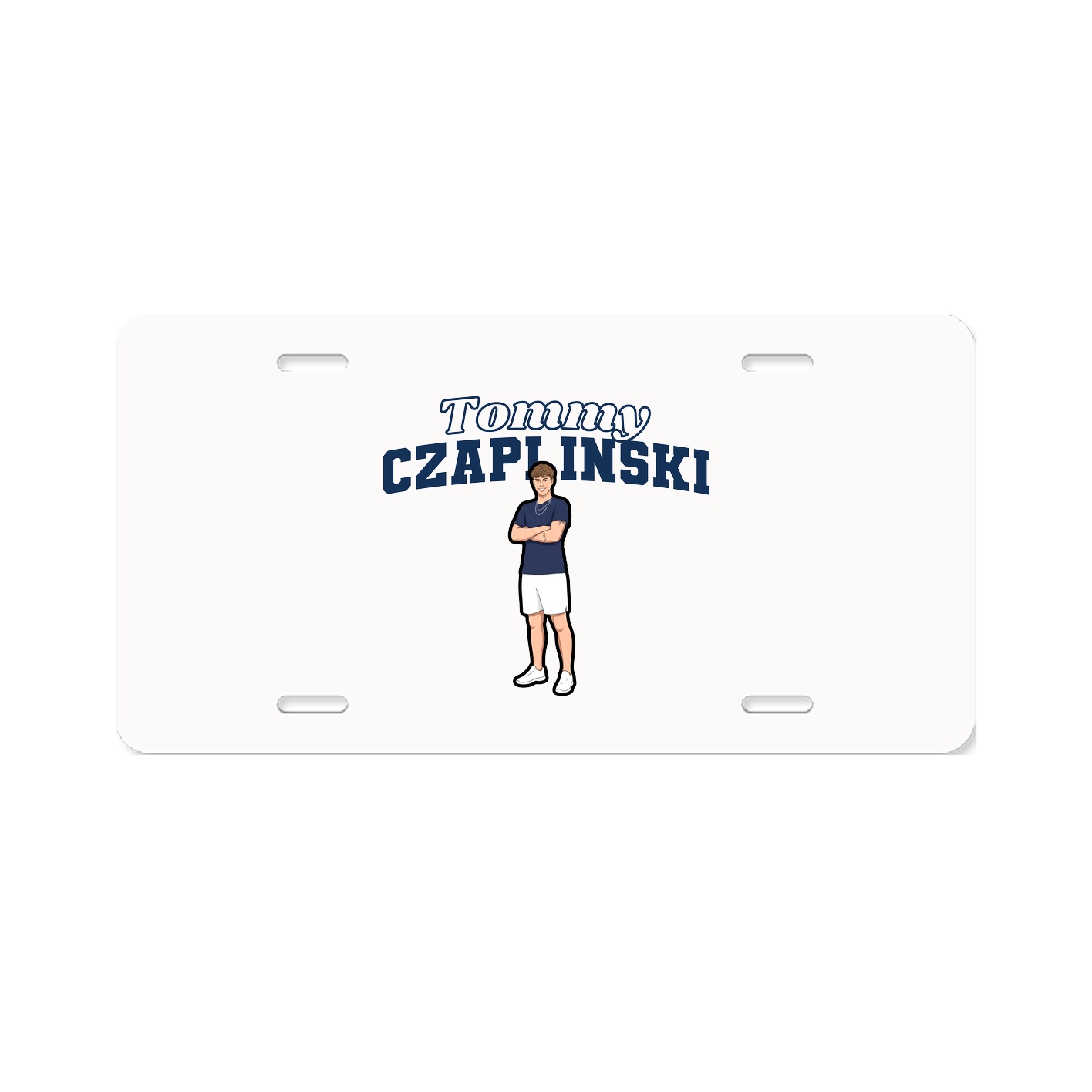 License Plate — Name Arch in Classic