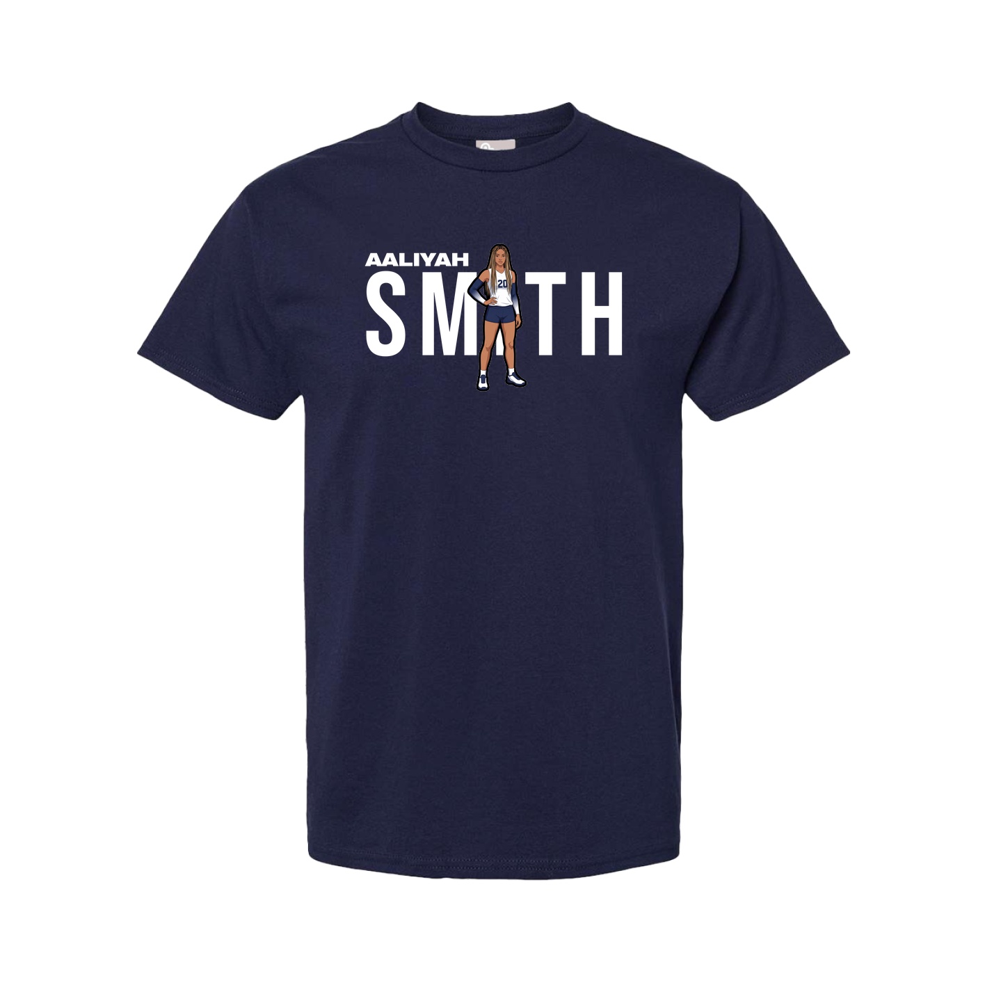 Youth Tee — Player Name in Navy