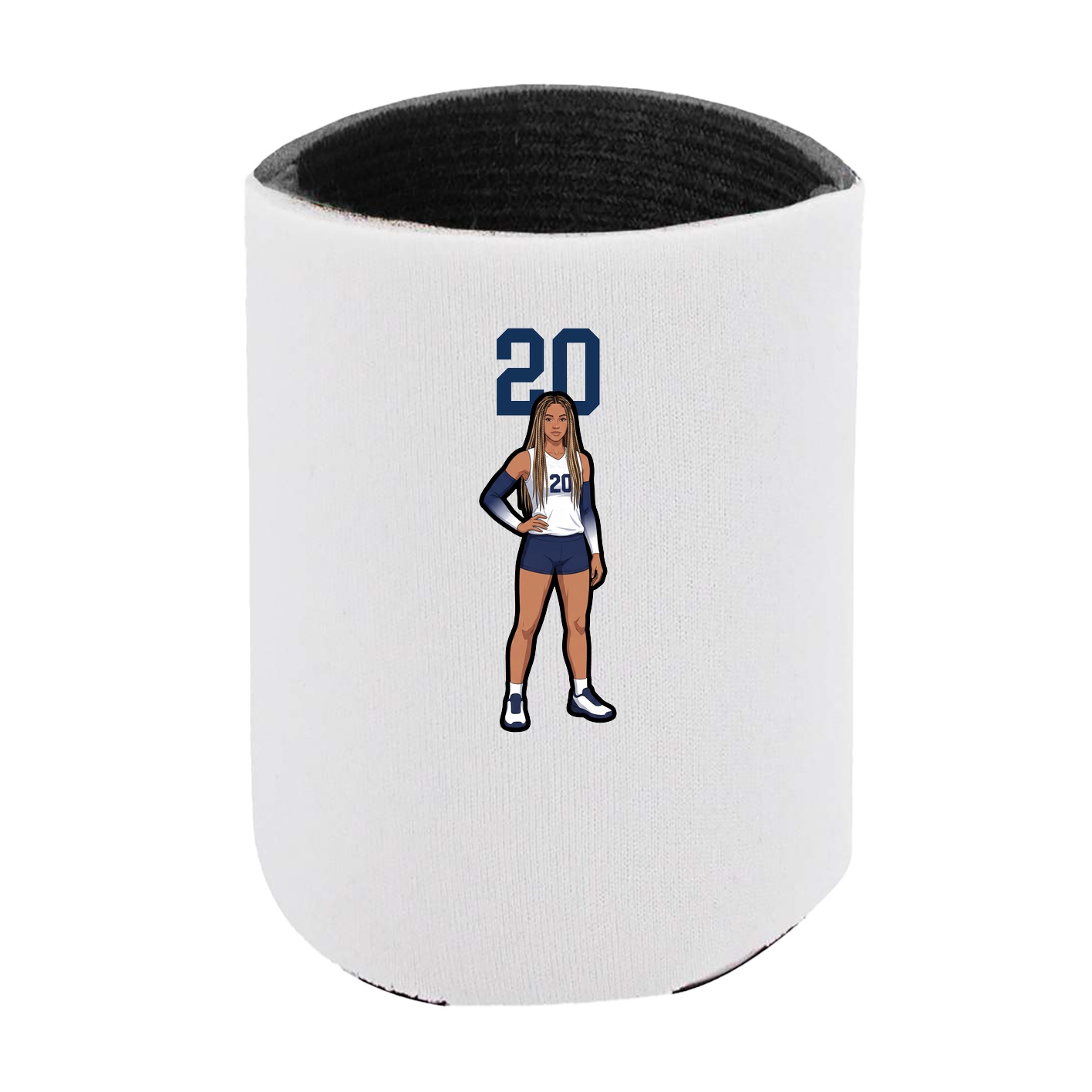 Can Holder — Number Top in White