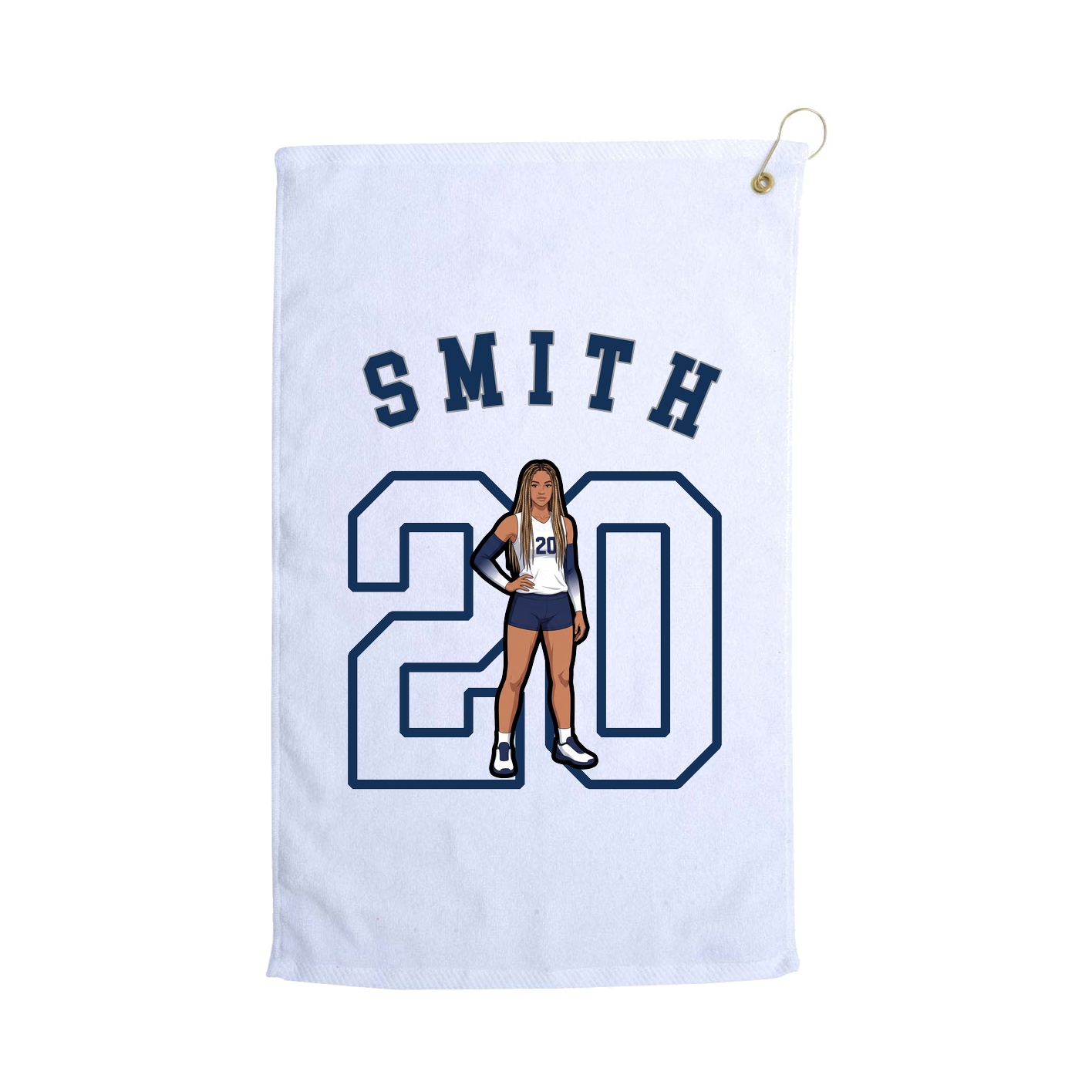 Golf Towel — Shirsey Arch in White