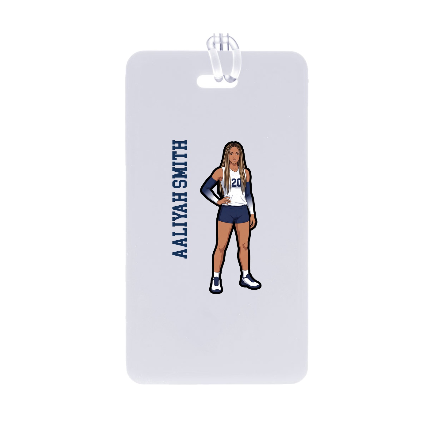 Bag Tag — Name Vertical in Classic