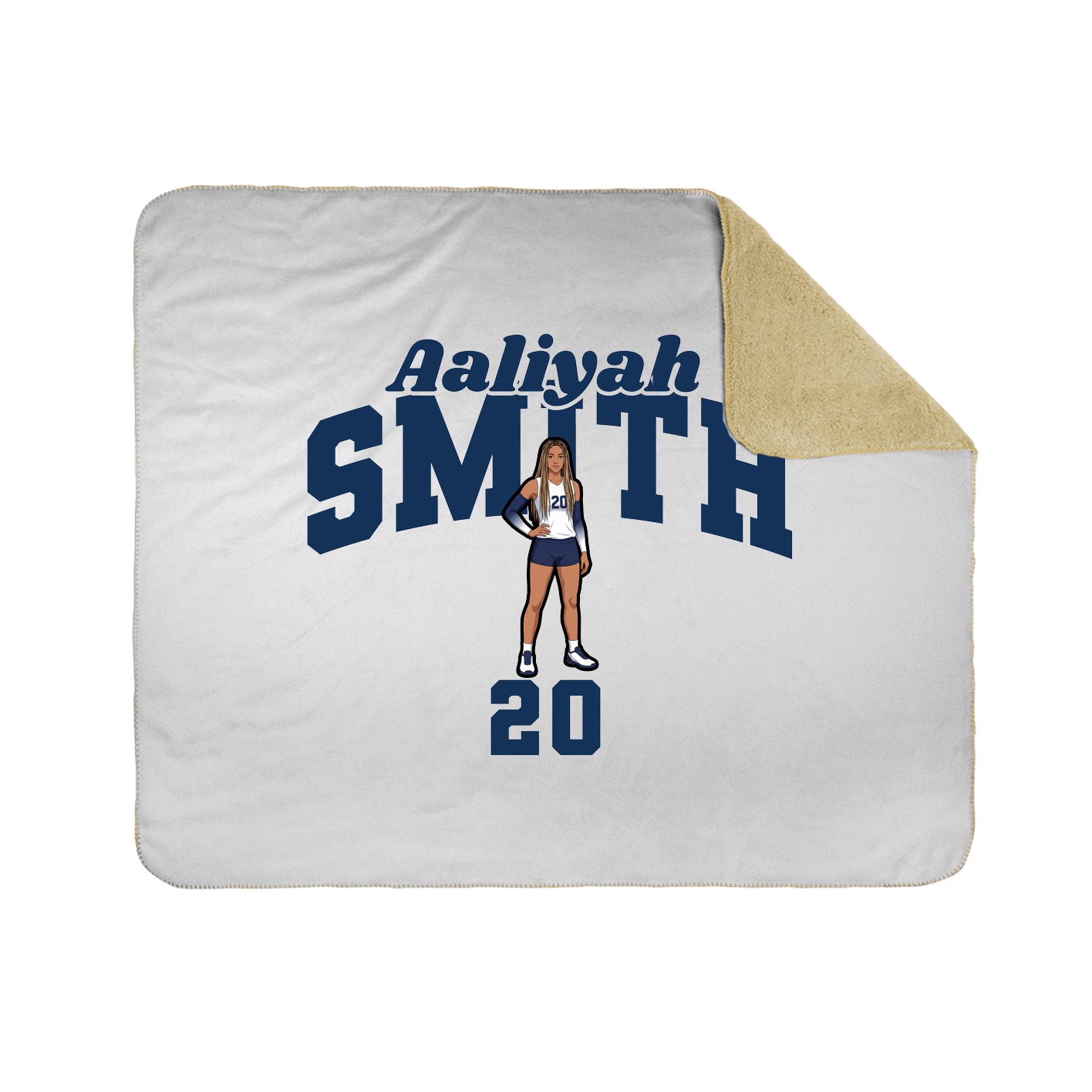 Throw Blanket — Signature Arch in White