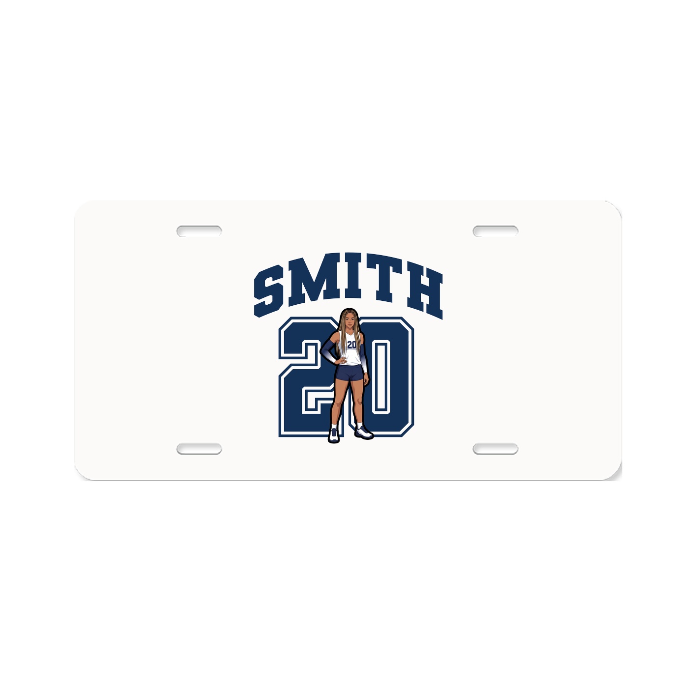 License Plate — Number in Classic
