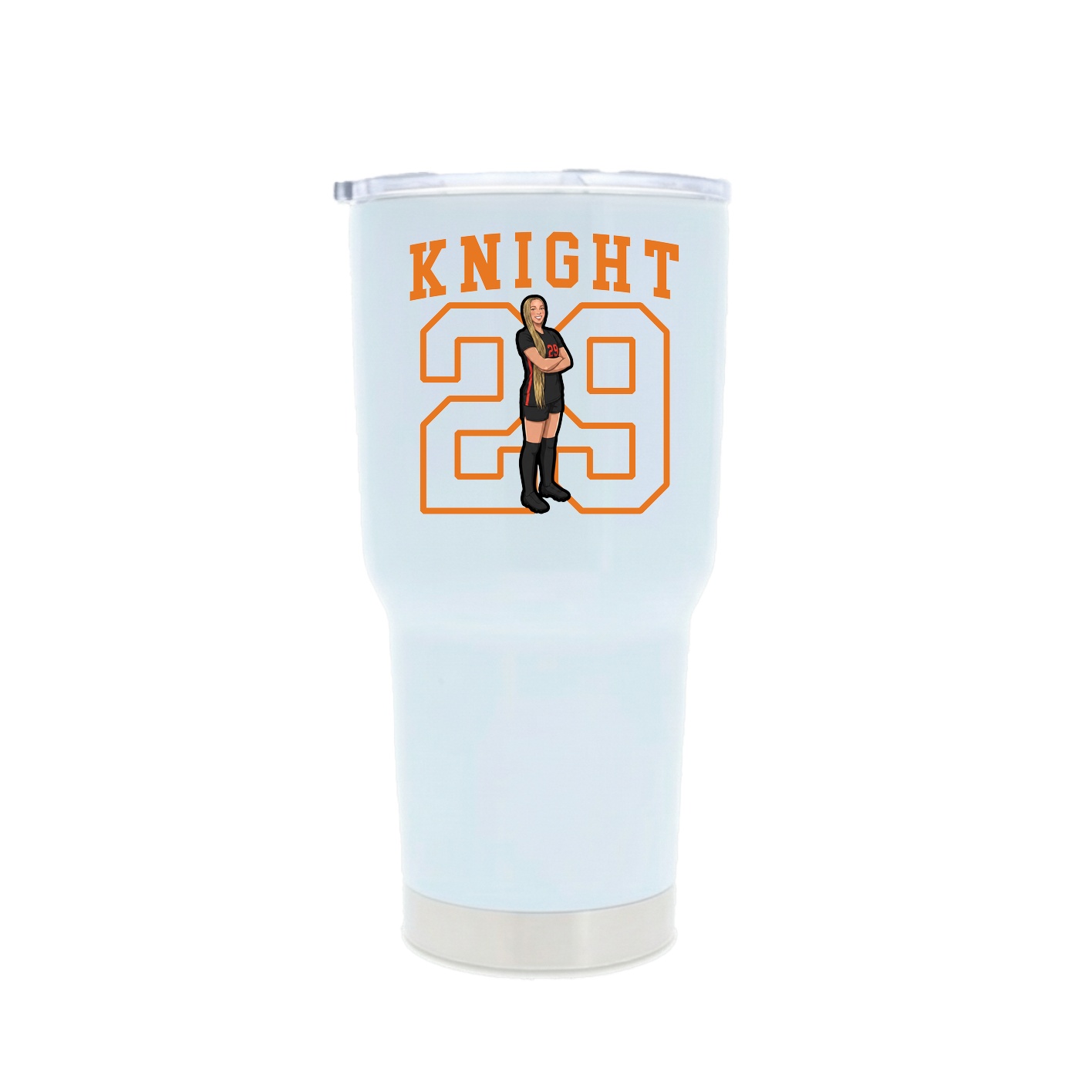 30oz Stainless Steel Tumbler — Shirsey in White