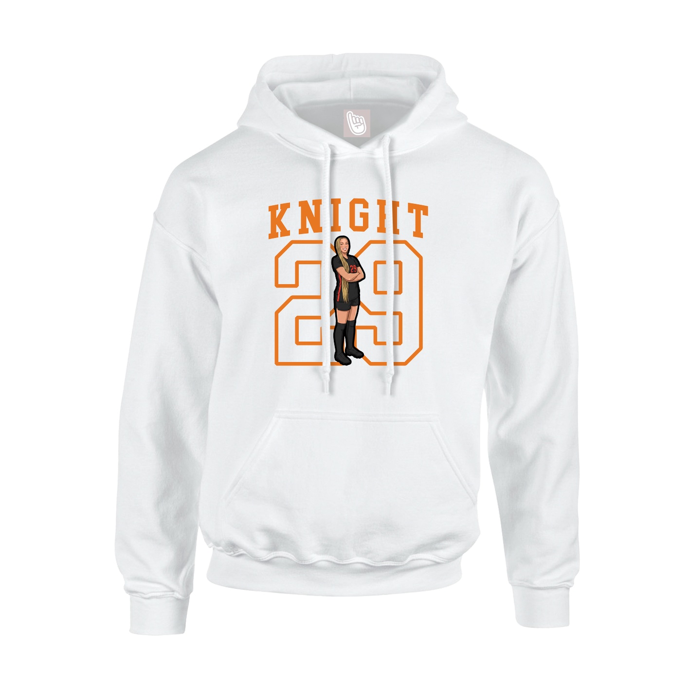Hoodie — Shirsey in White