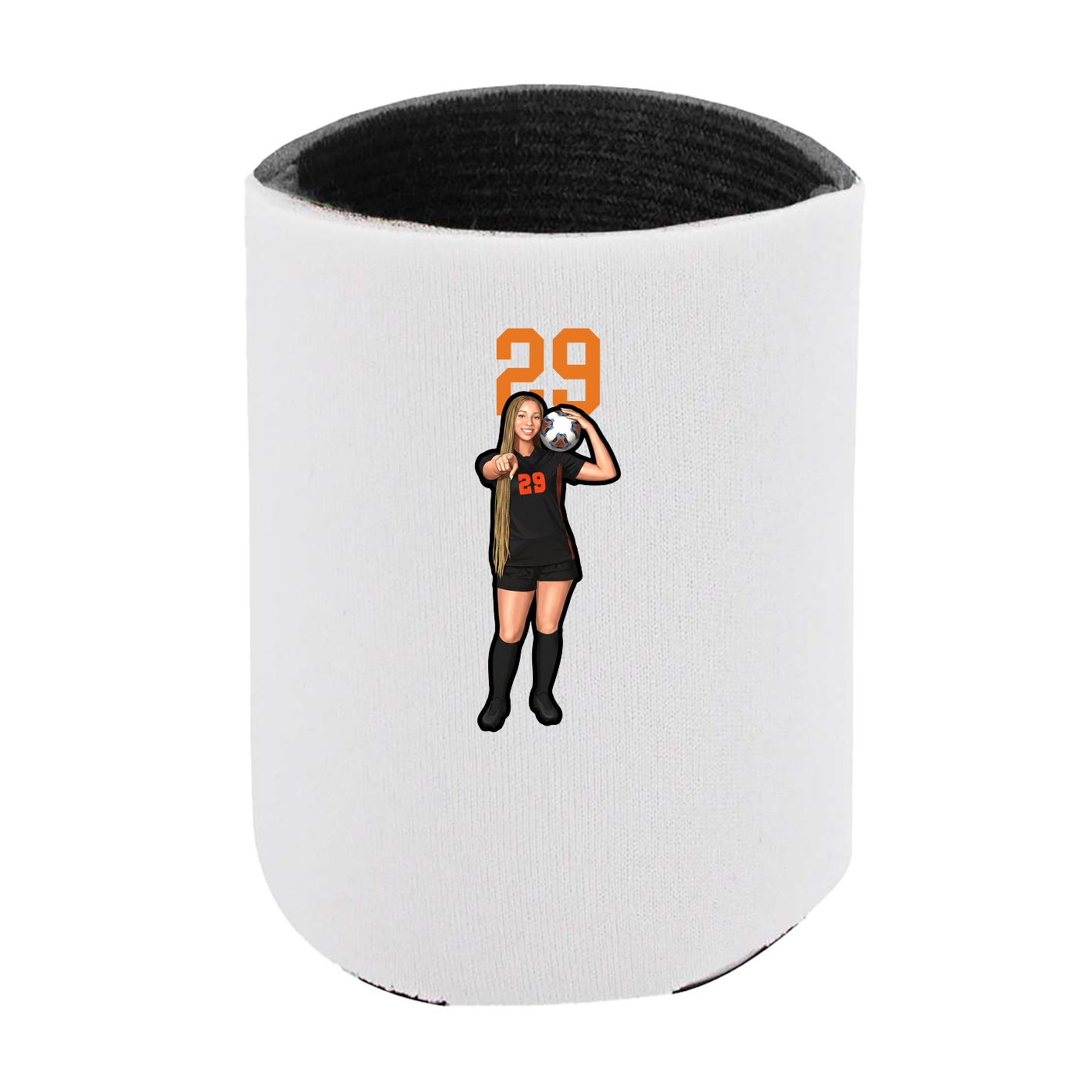 Can Holder — Number Top in White