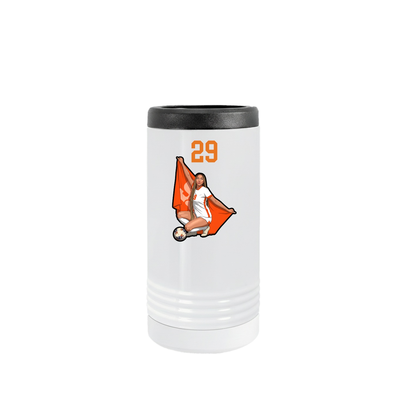 Slim Beverage Holder — Number Top in White