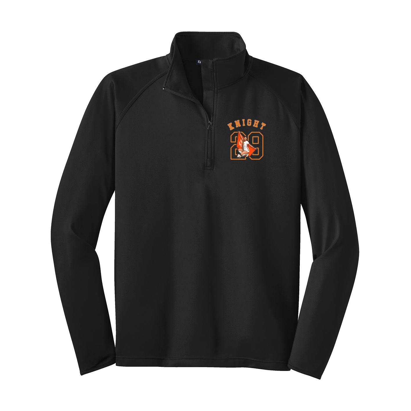 Q-Zip Pullover — Shirsey Arch in Black