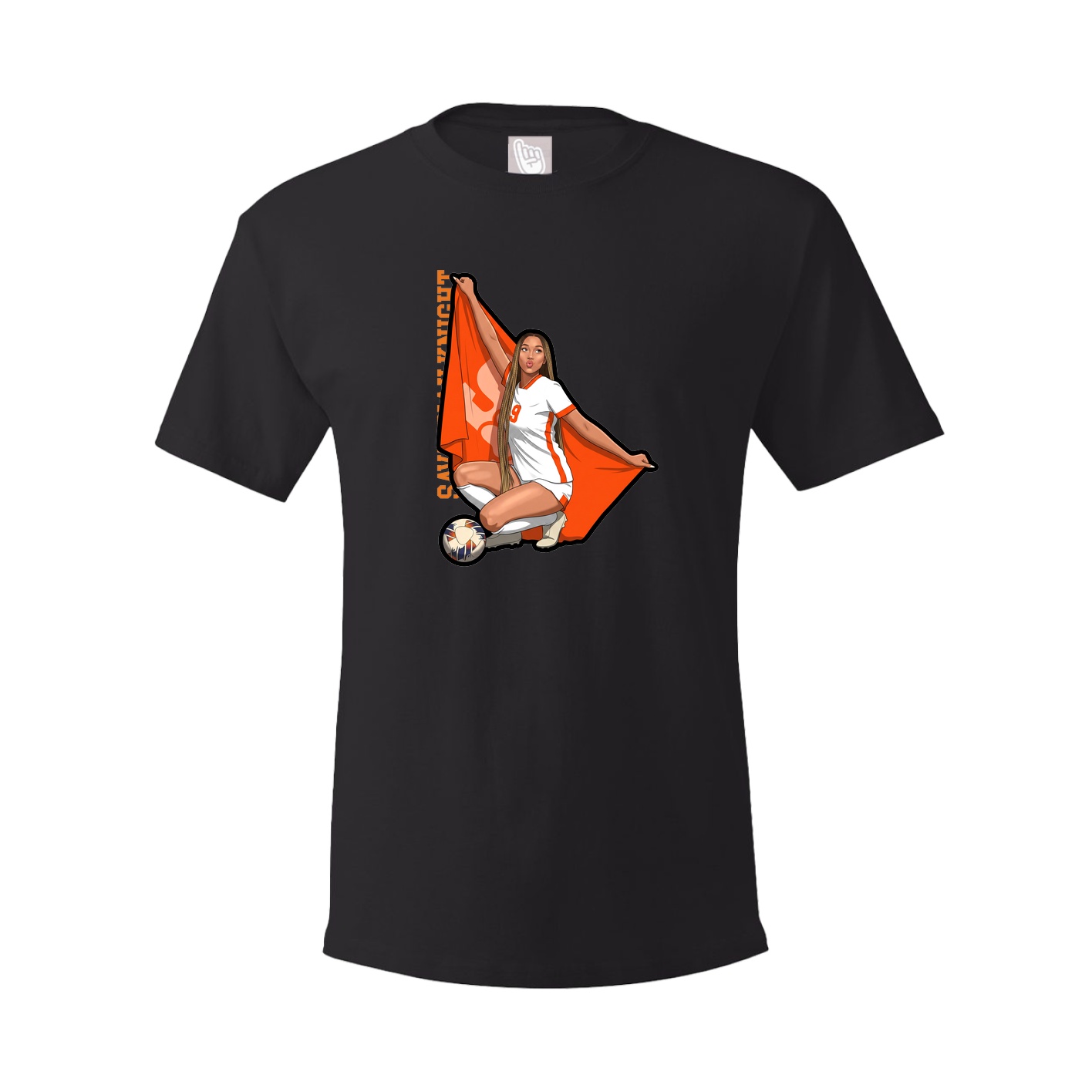 Tee — Name Vertical in Black