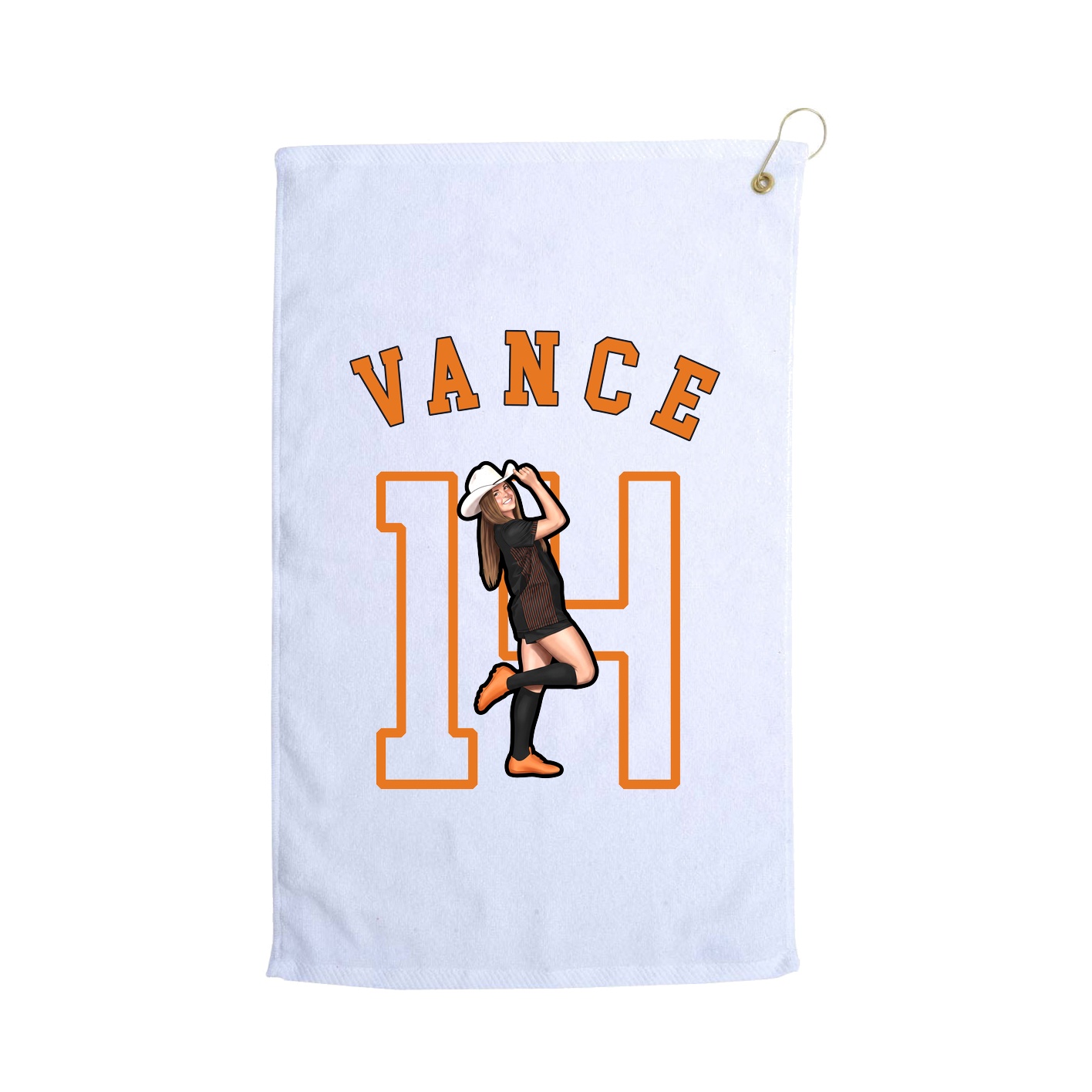 Golf Towel — Shirsey Arch in White