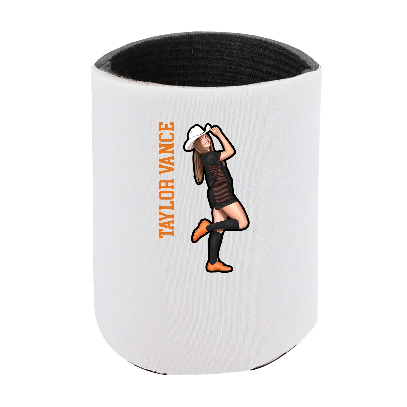 Can Holder — Name Vertical in White