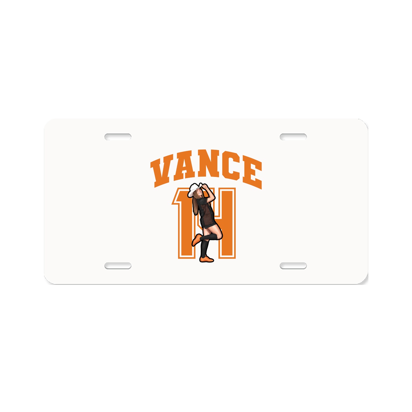 License Plate — Number in Classic