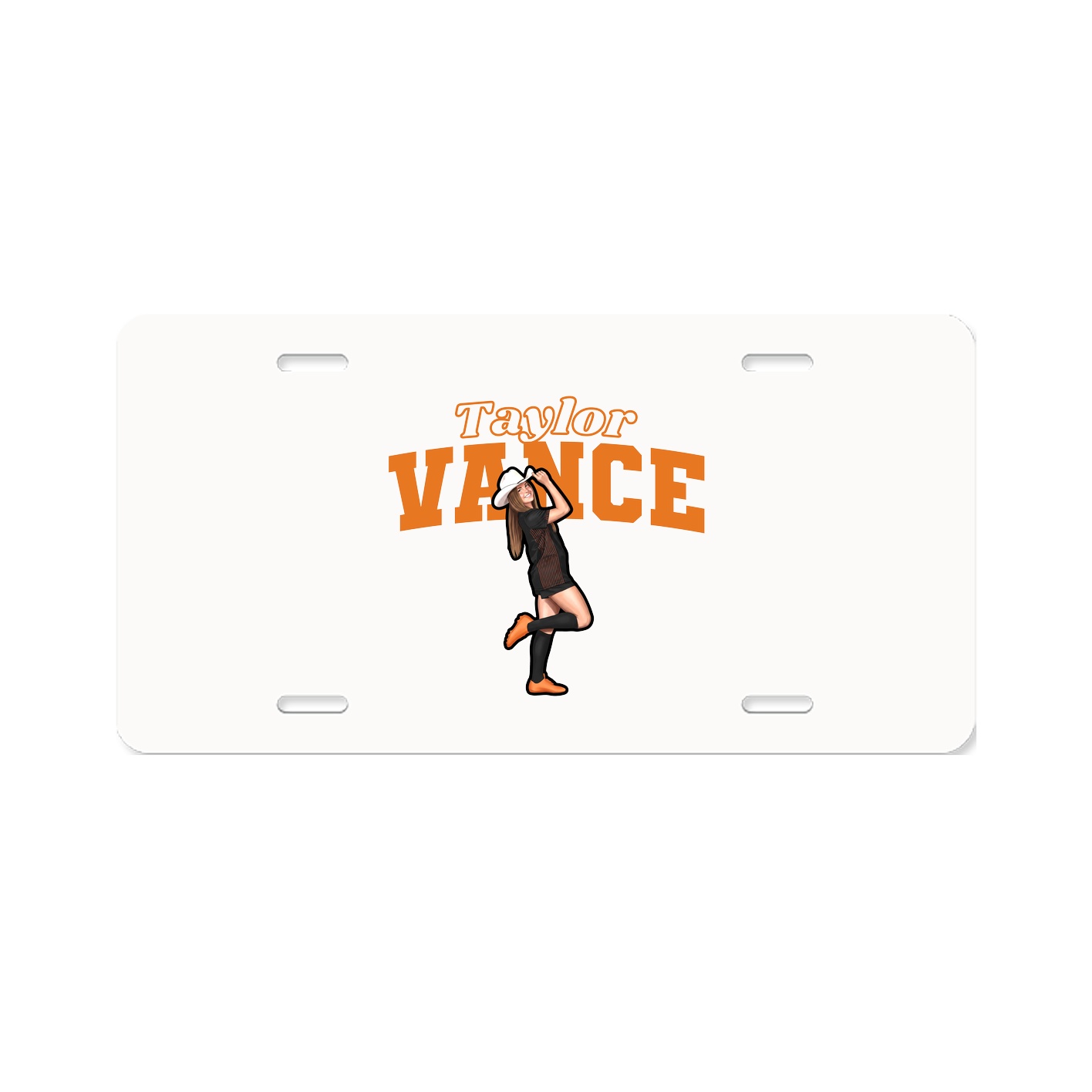 License Plate — Name Arch in Classic