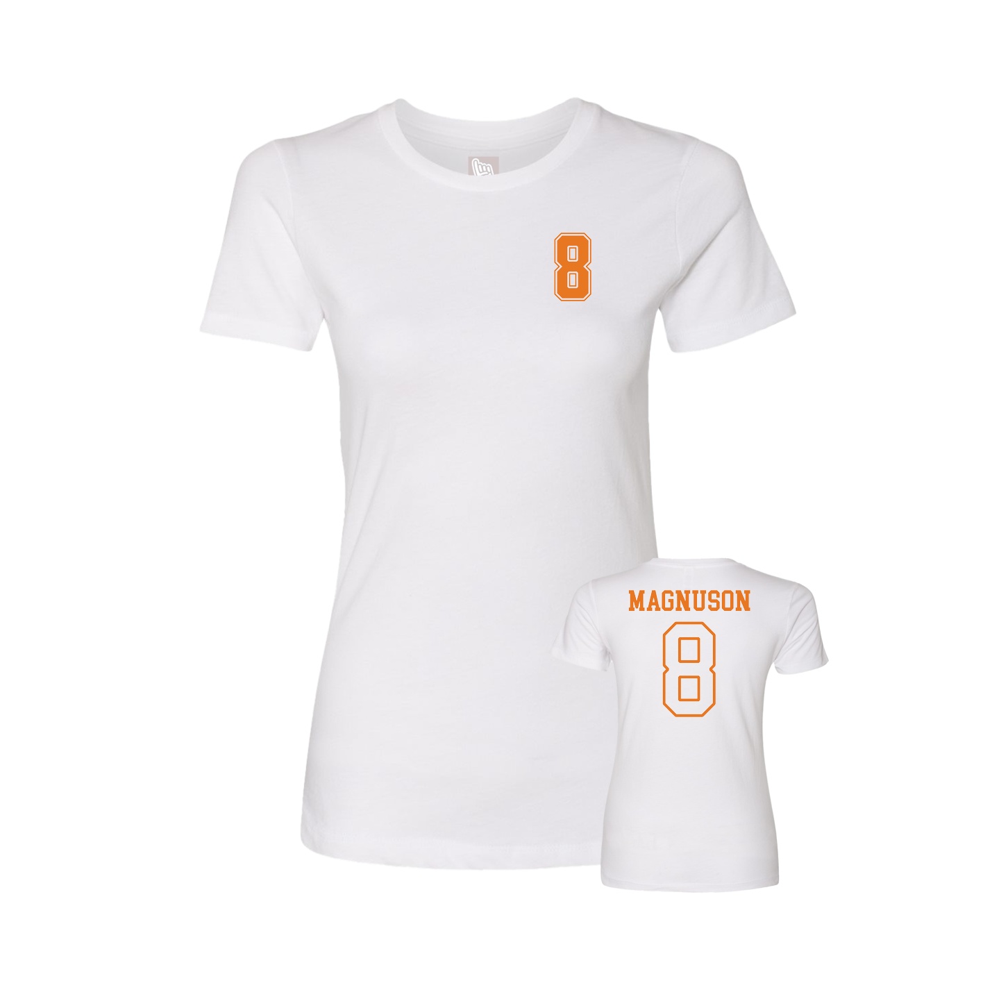 Womens Tee — Chest Back in White