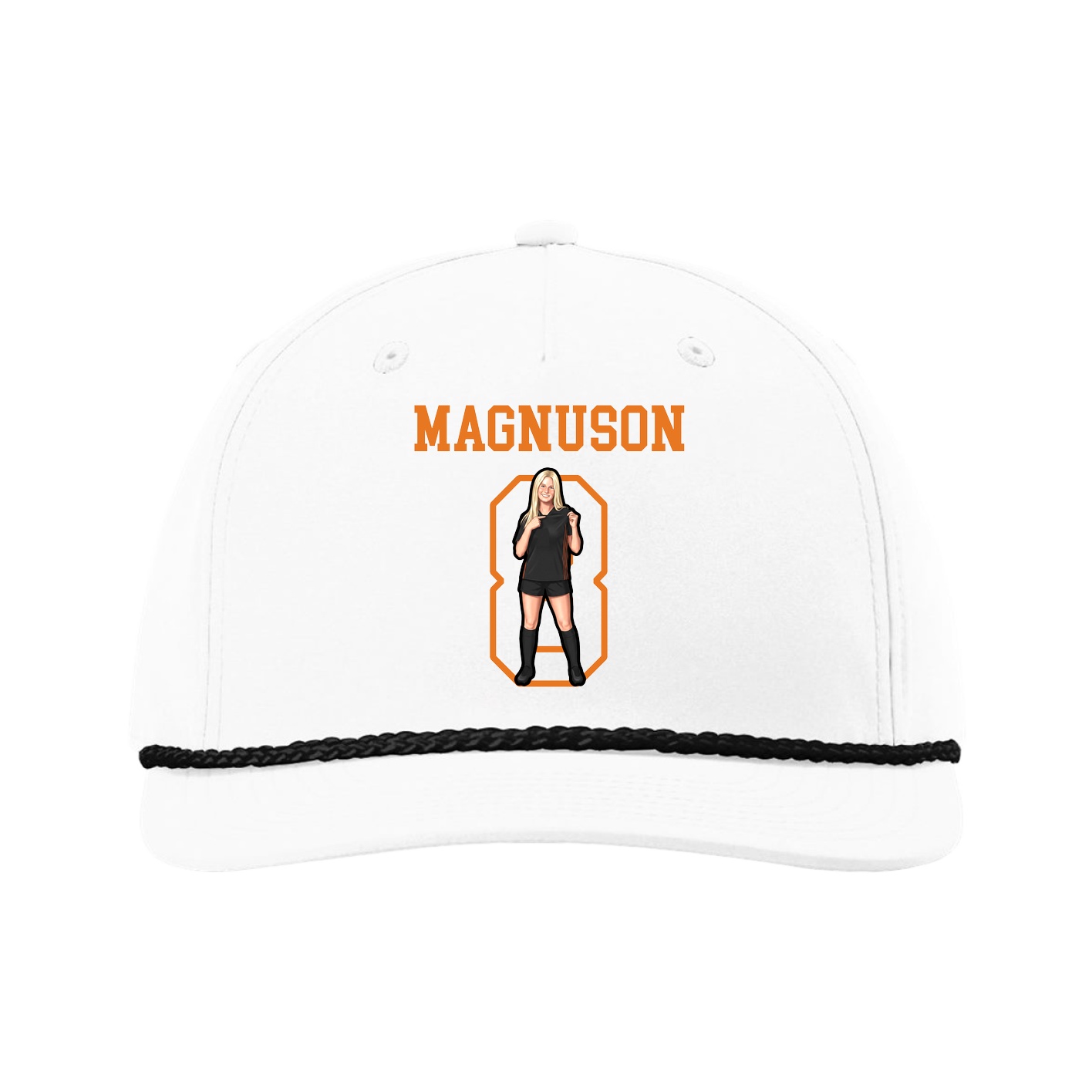 Five-Panel Classic Rope Cap — Shirsey in White