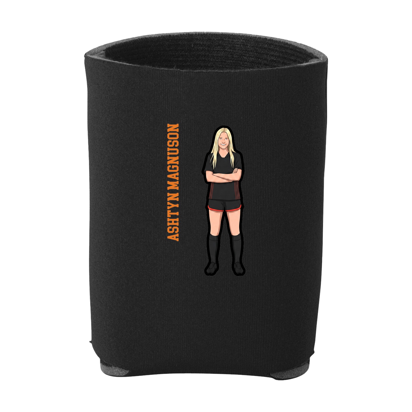 Can Holder — Name Vertical in Black