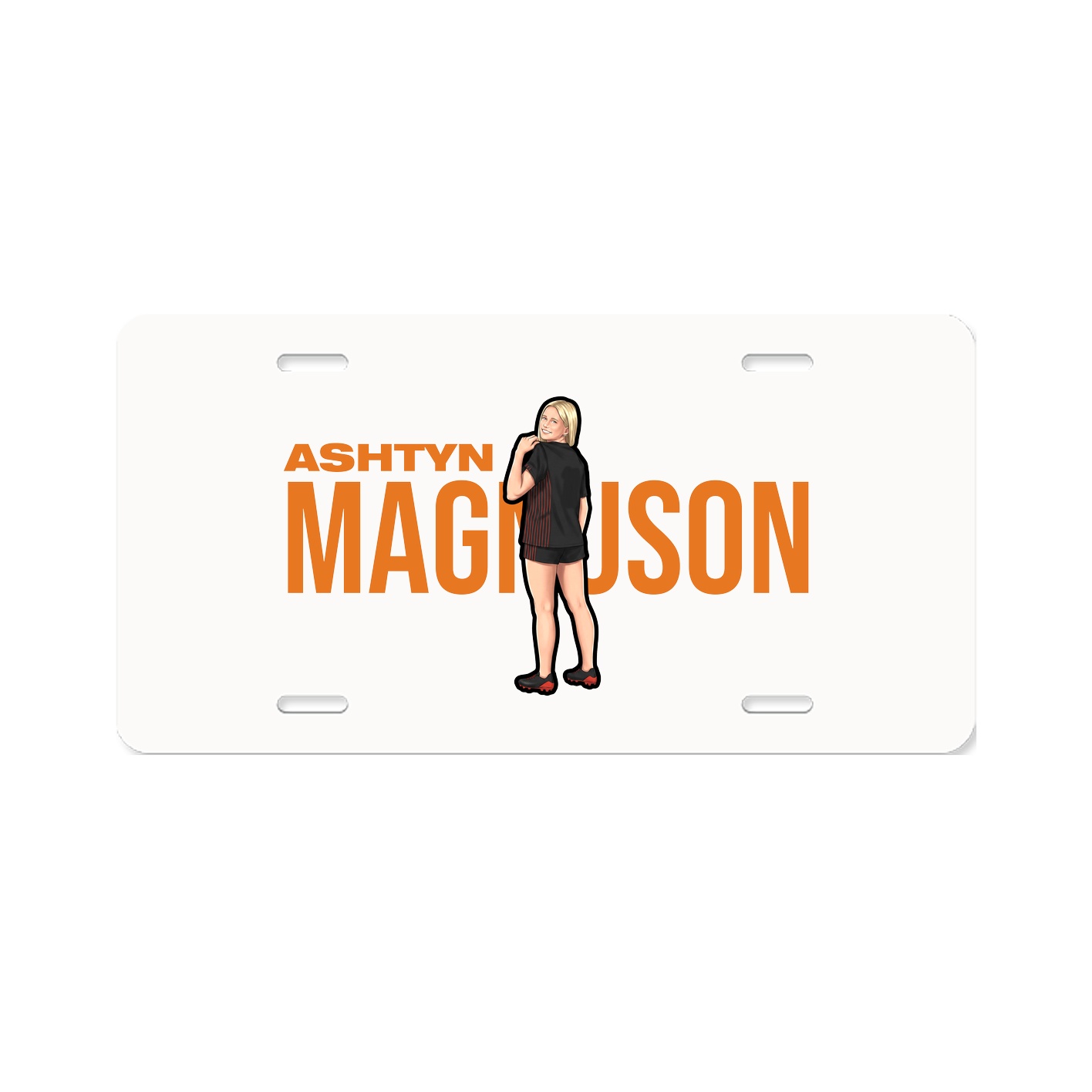 License Plate — Player Name in Classic
