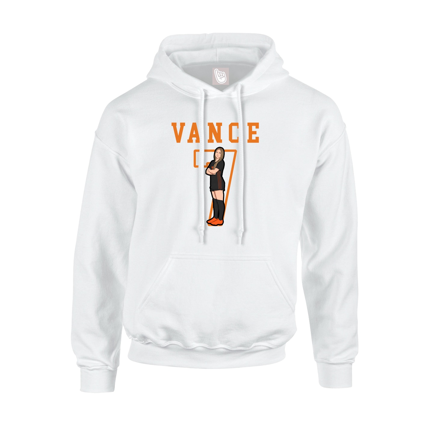 Hoodie — Shirsey in White