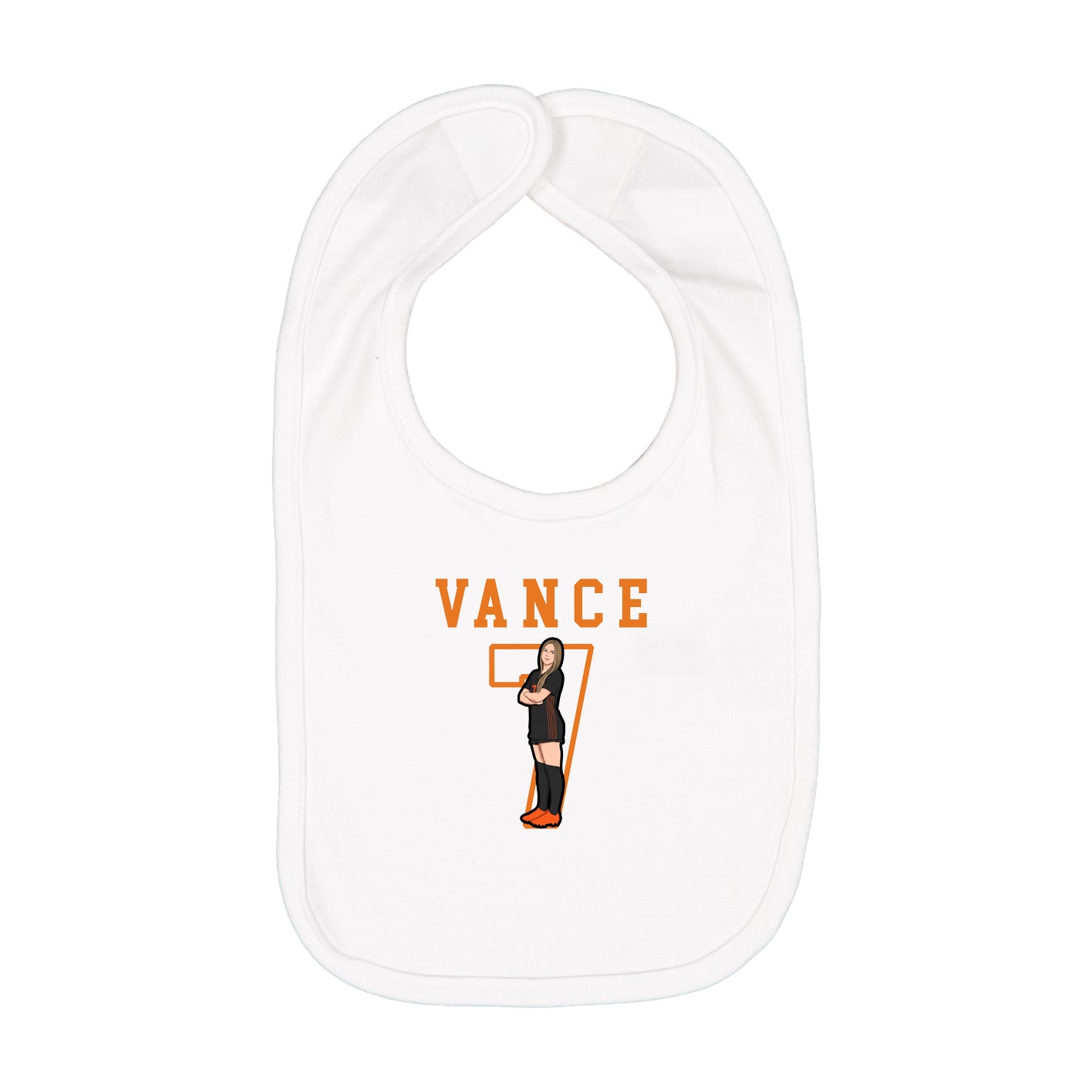 Infant Bib — Shirsey in White