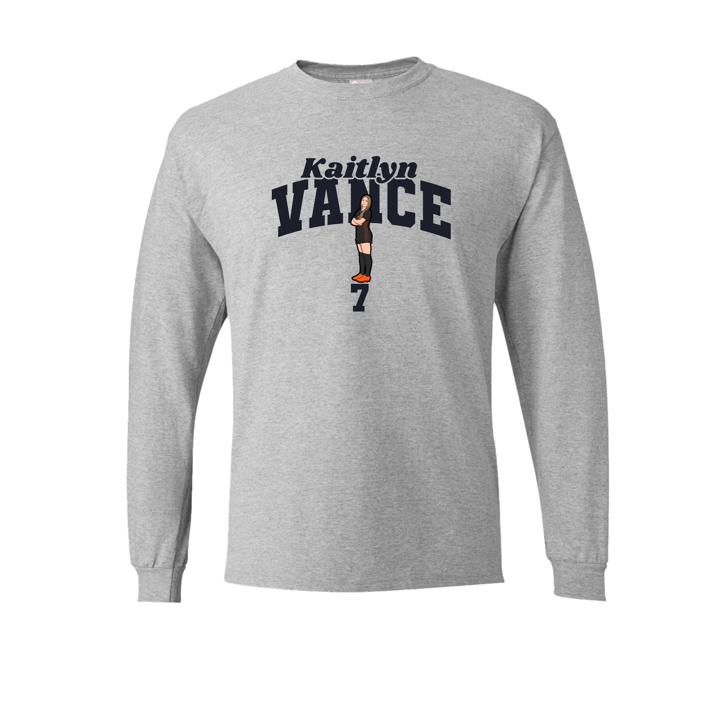 Long Sleeve Tee — Signature Arch in Grey