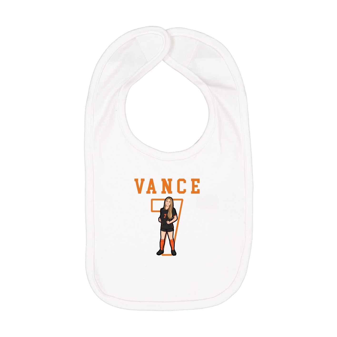 Infant Bib — Shirsey in White