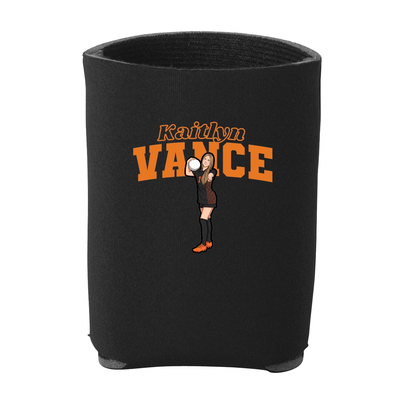 Can Holder — Name Arch in Black