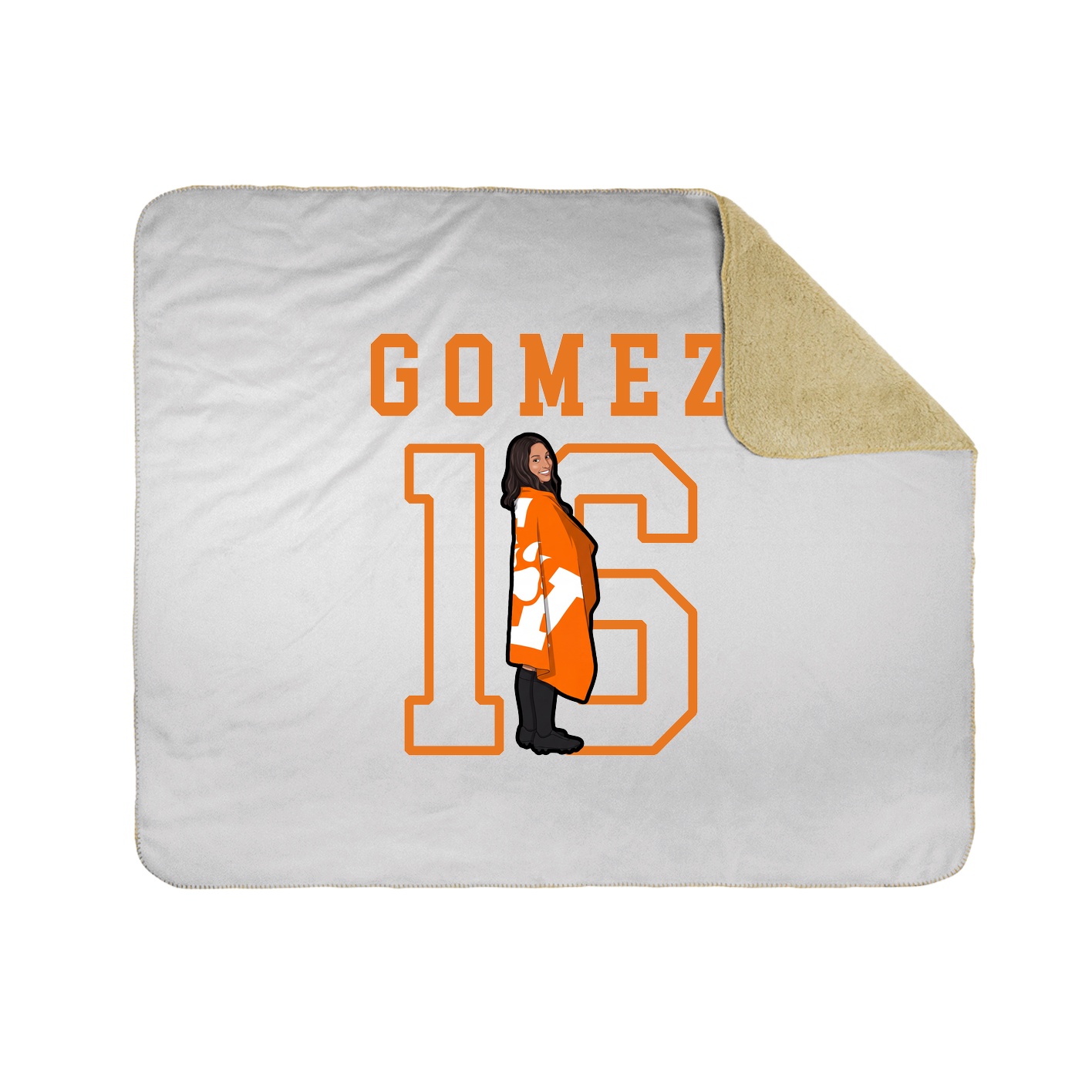 Throw Blanket — Shirsey in White