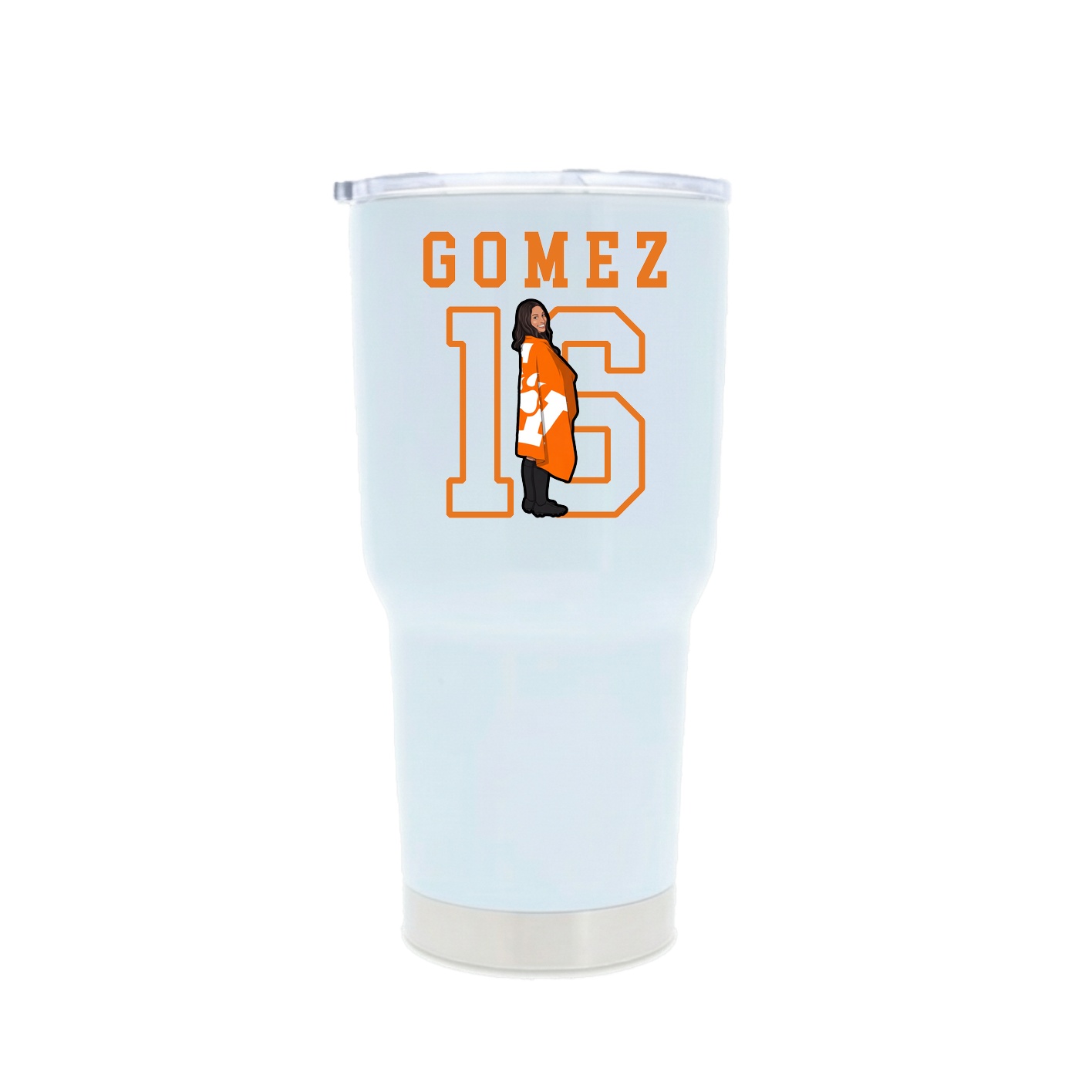 30oz Stainless Steel Tumbler — Shirsey in White
