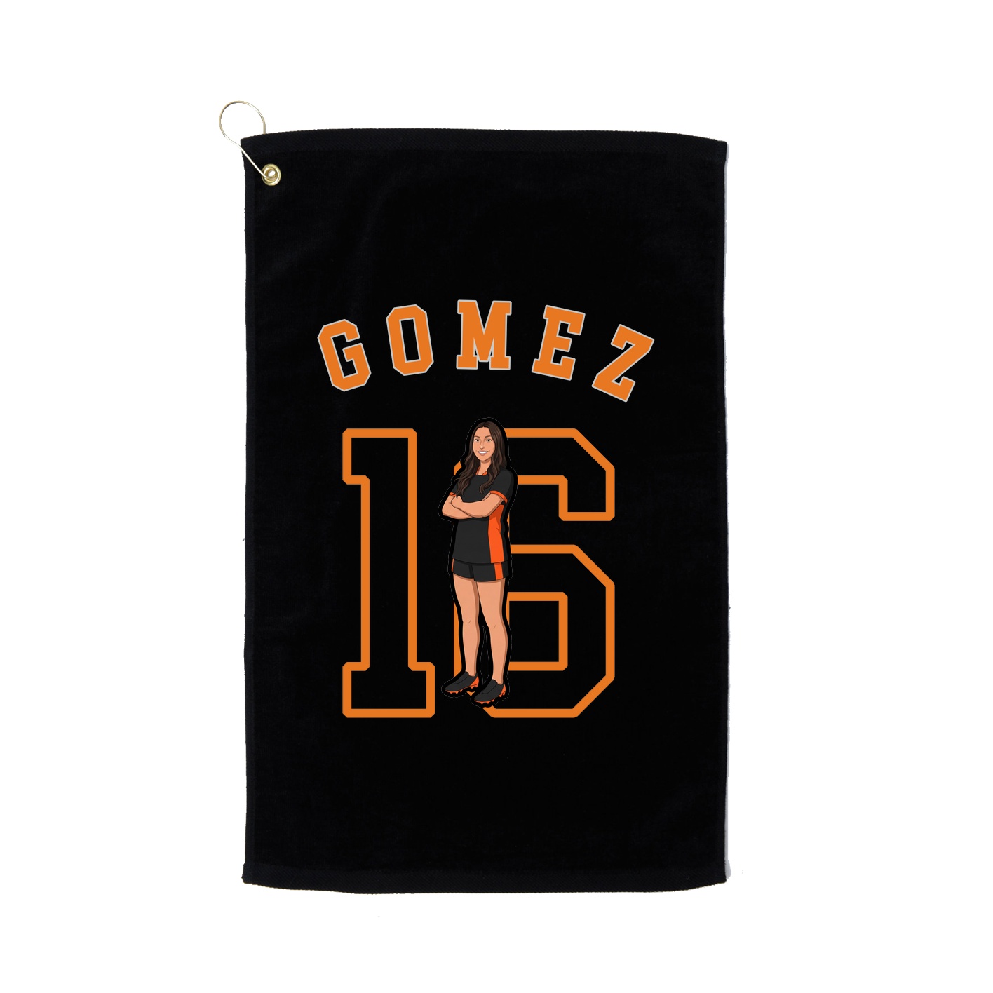 Golf Towel — Shirsey Arch in Black