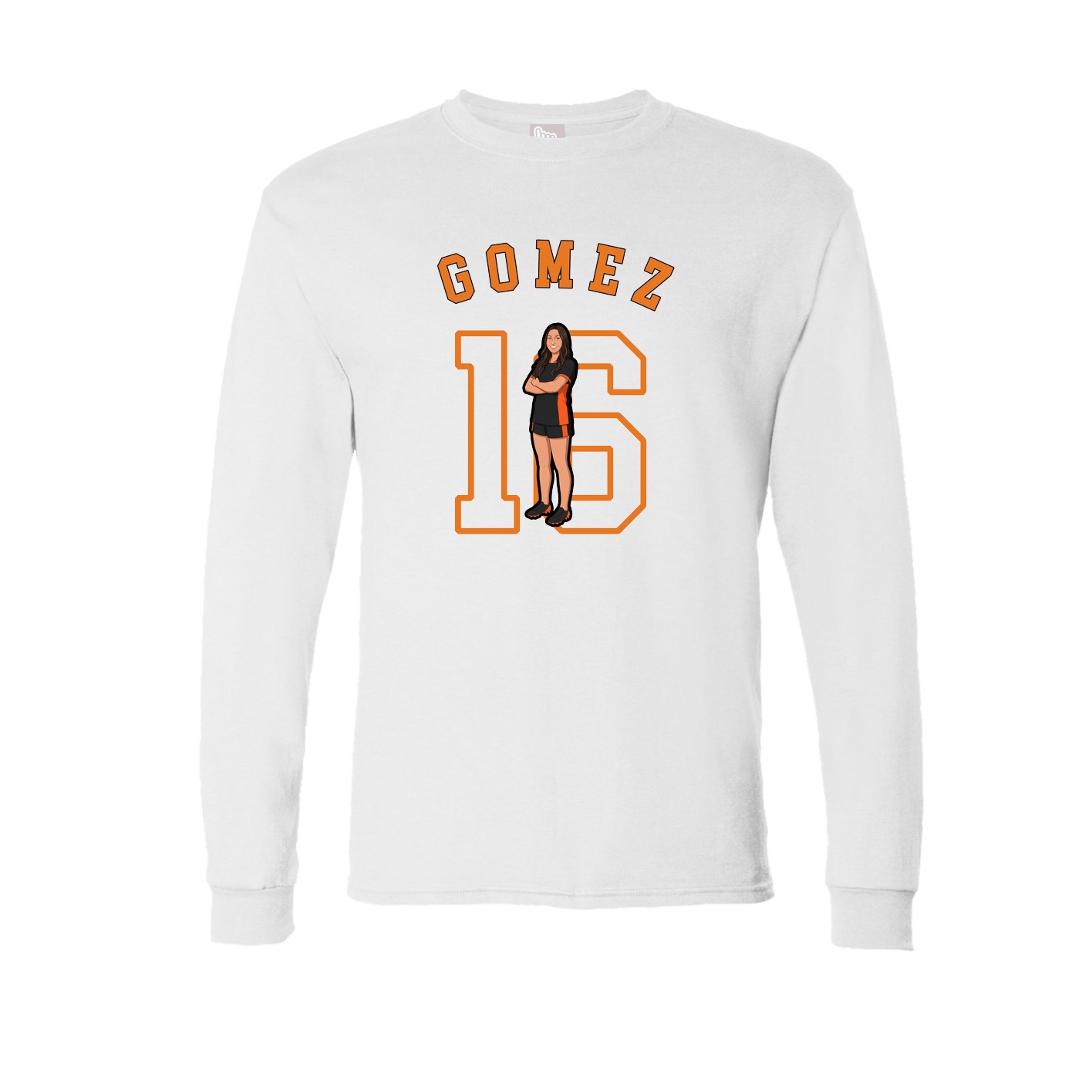 Long Sleeve Tee — Shirsey Arch in White