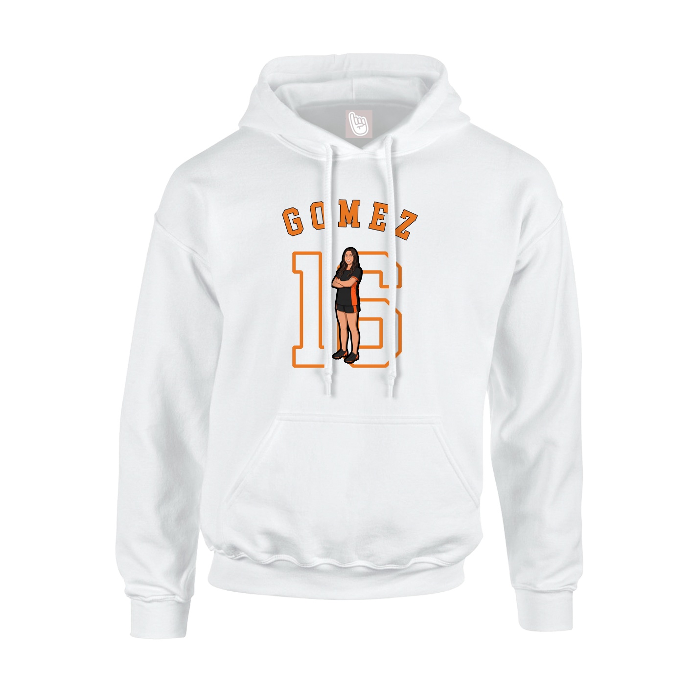 Youth Hoodie — Shirsey Arch in White