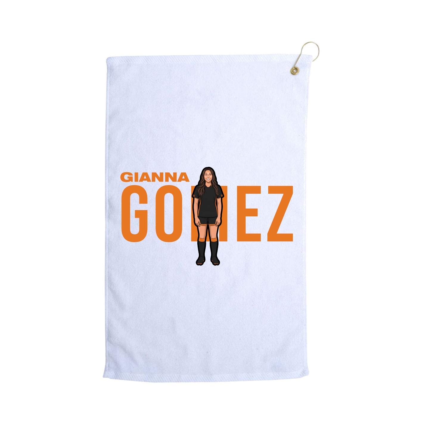 Golf Towel — Player Name in White
