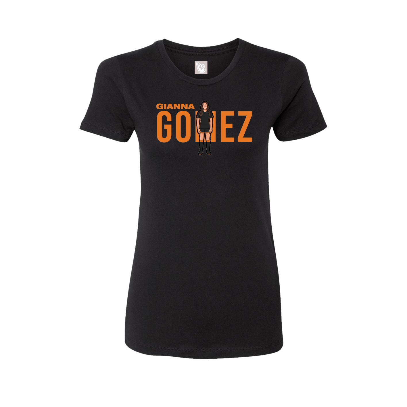 Womens Tee — Player Name in Black