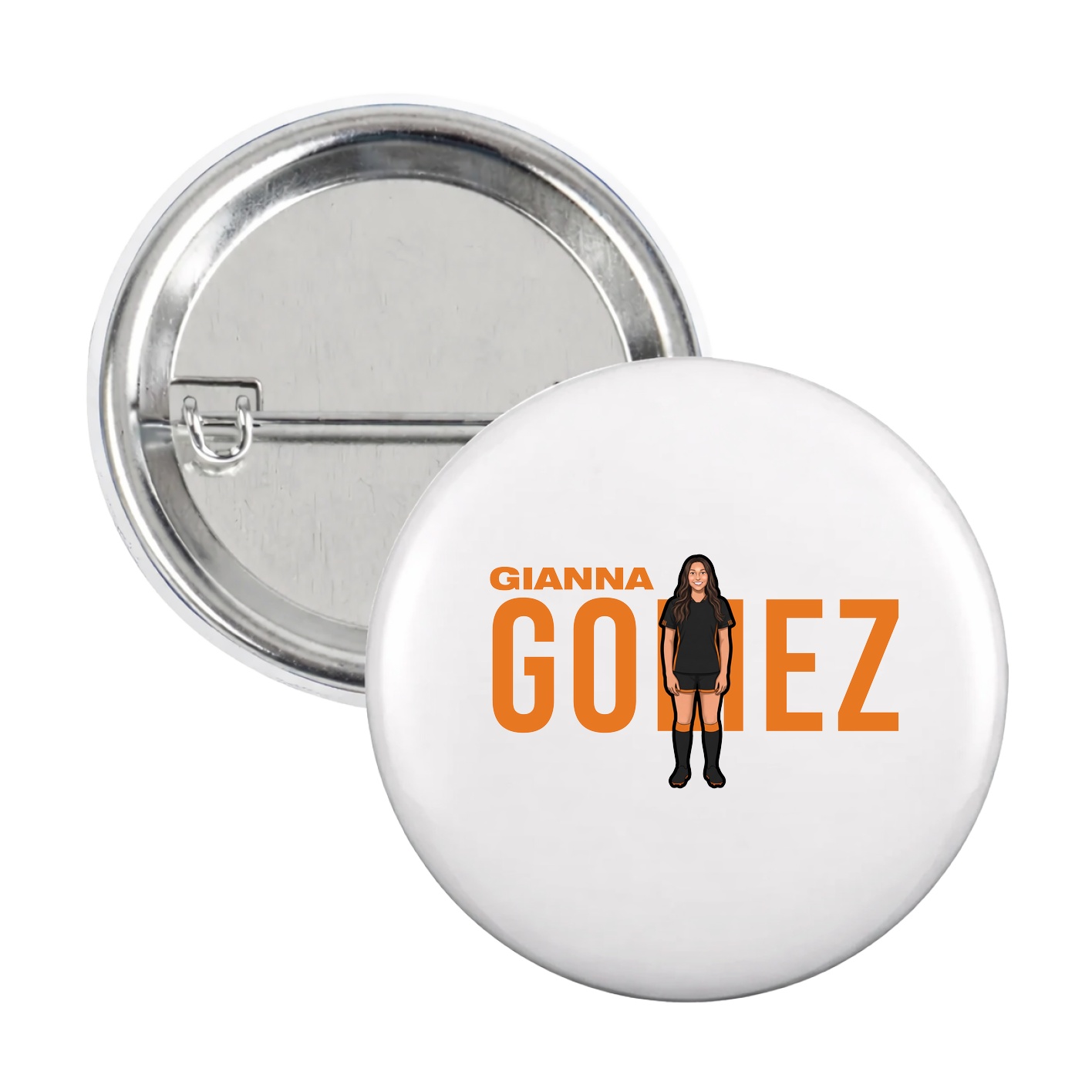 Game Day Button — Player Name in White