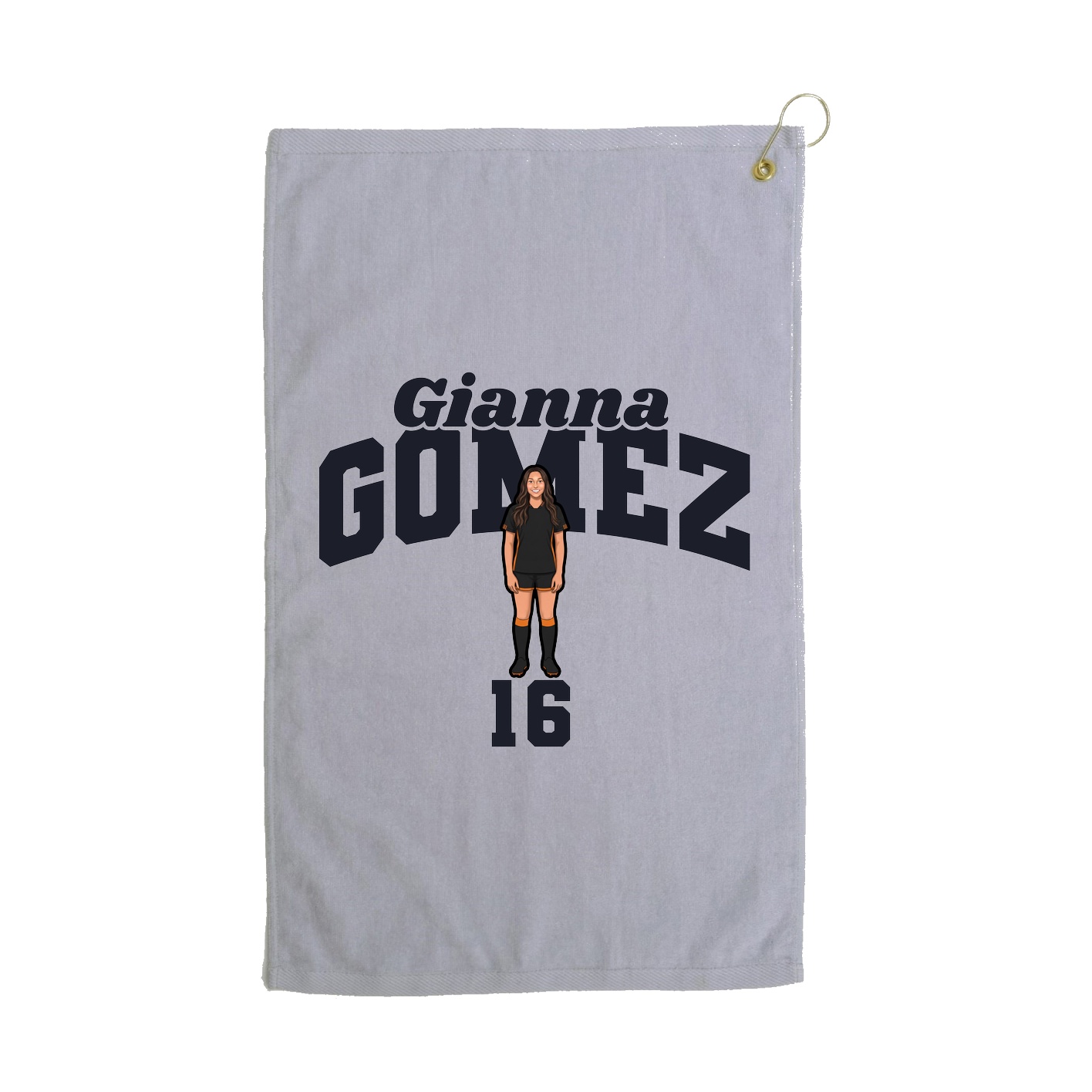 Golf Towel — Signature Arch in Grey