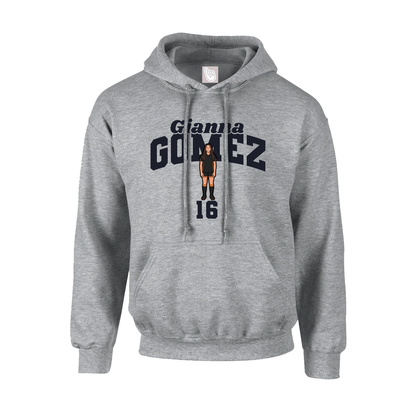 Hoodie — Signature Arch in Grey