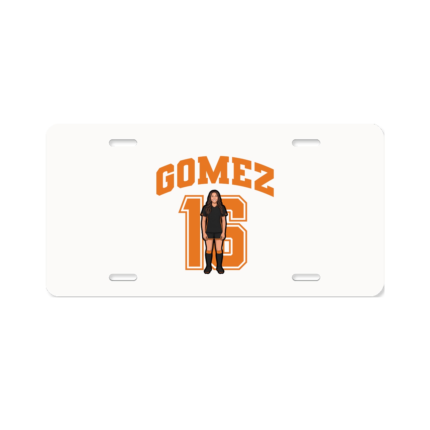 License Plate — Number in Classic