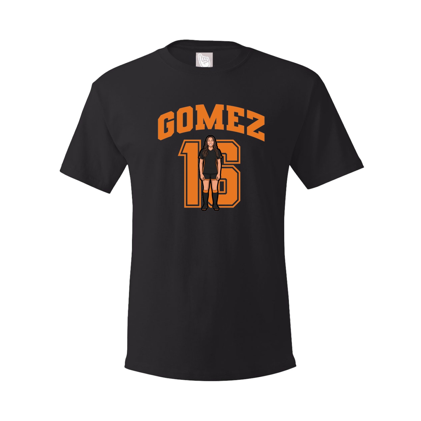 Youth Tee — Number in Black