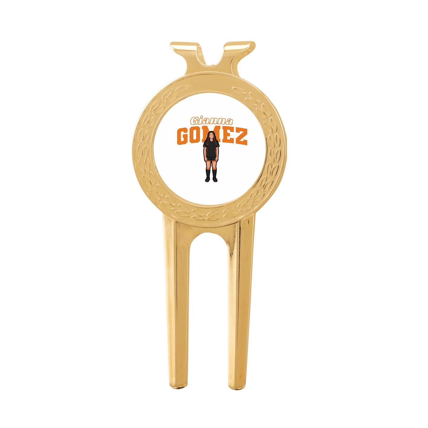 Divot Tool with Ball Marker — Name Arch in Classic