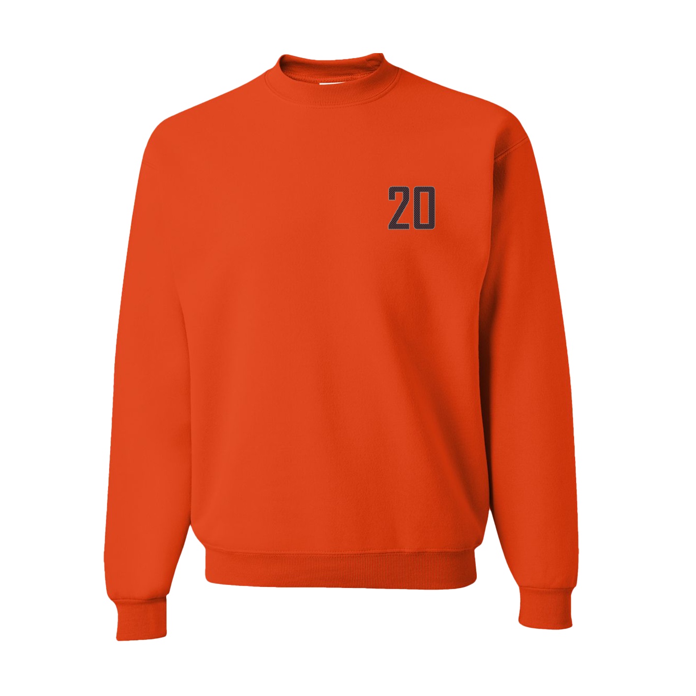 Fleece Crew — Front Shirsy in Orange