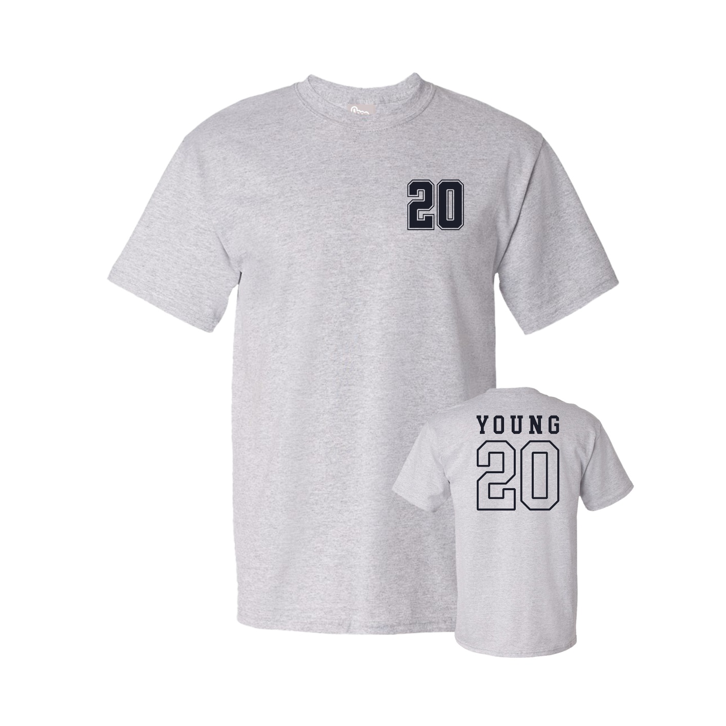 Tee — Chest Back in Grey