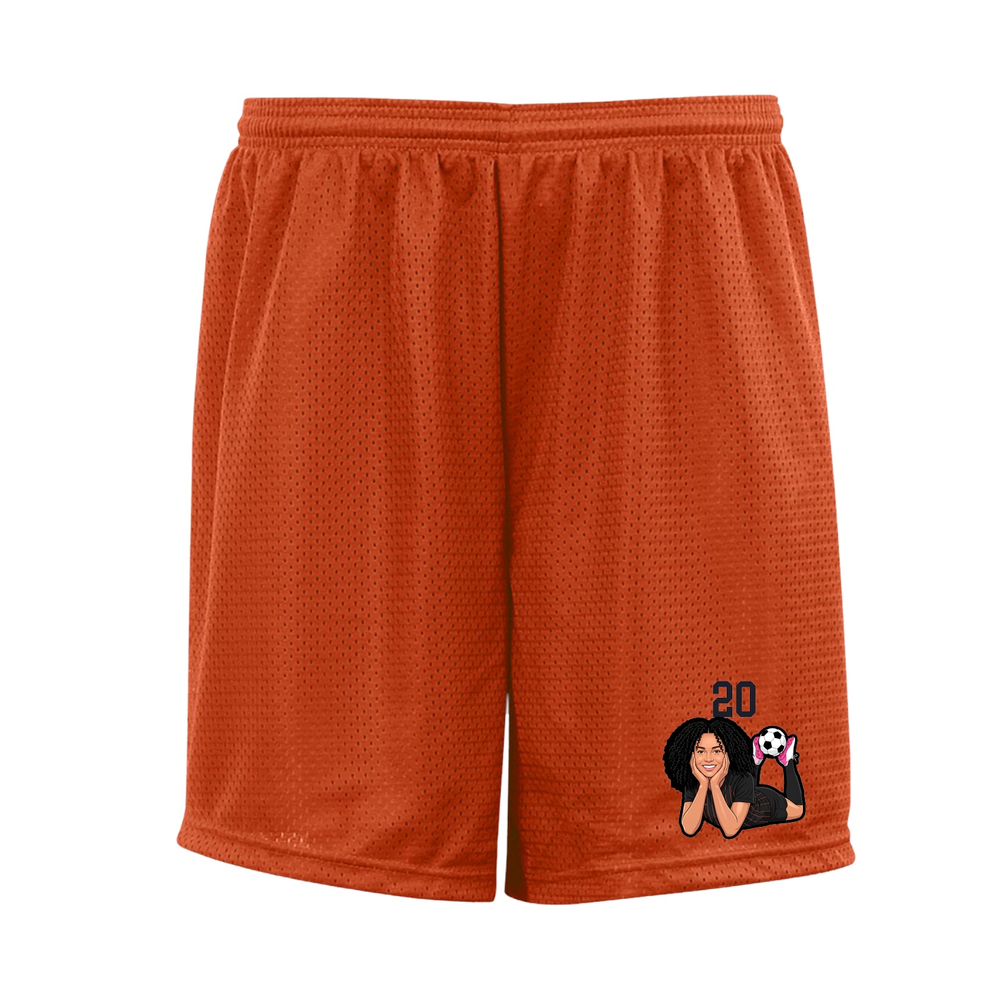 Shorts — Number Top in Orange