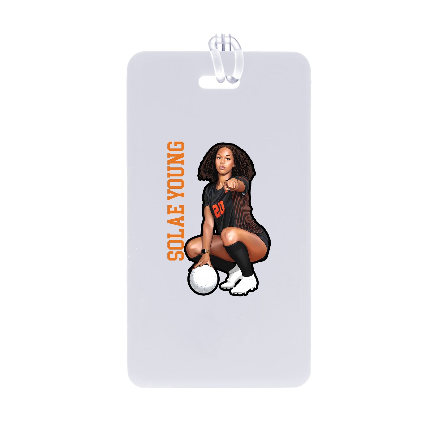 Bag Tag — Name Vertical in Classic